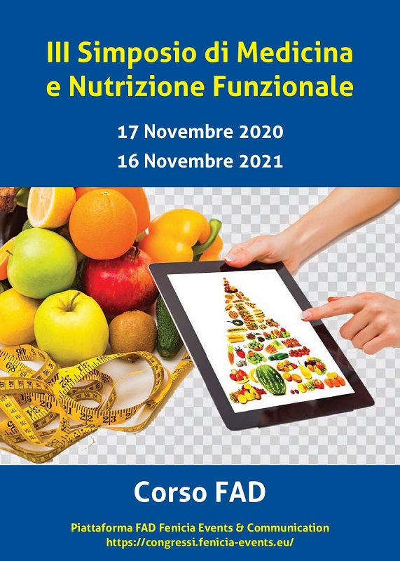 Programma III Simposio di Medicina e Nutrizione Funzionale - FAD
